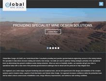 Tablet Screenshot of globalminedesign.com
